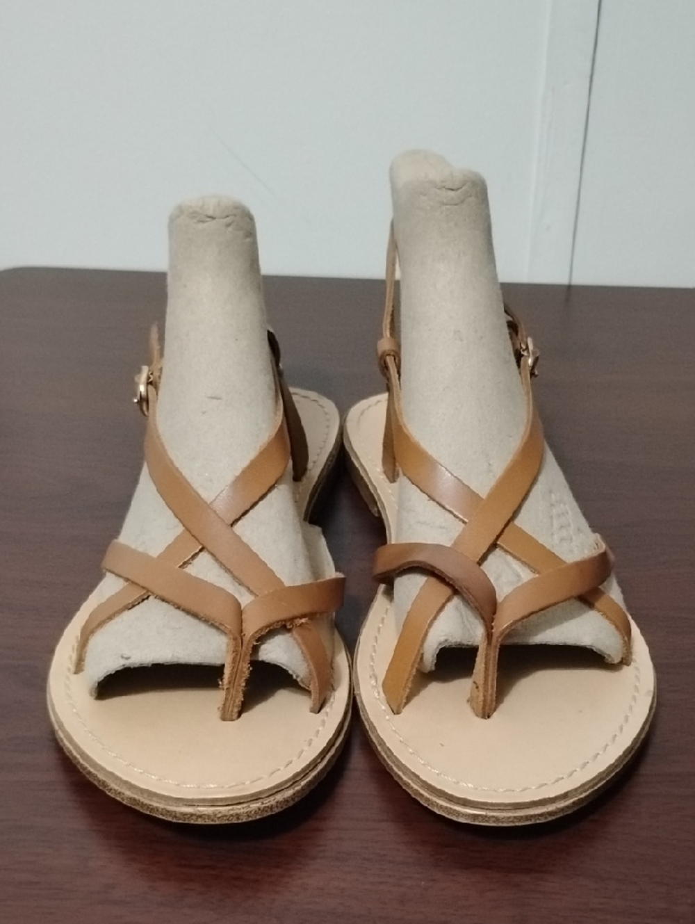 Niccolo Vacari Women's Tan Leather Strappy Sandals